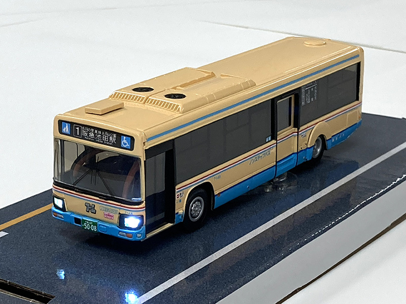 阪急バス 1/80スケール ラジコン 京商ポケットランナー　いすゞエルガ