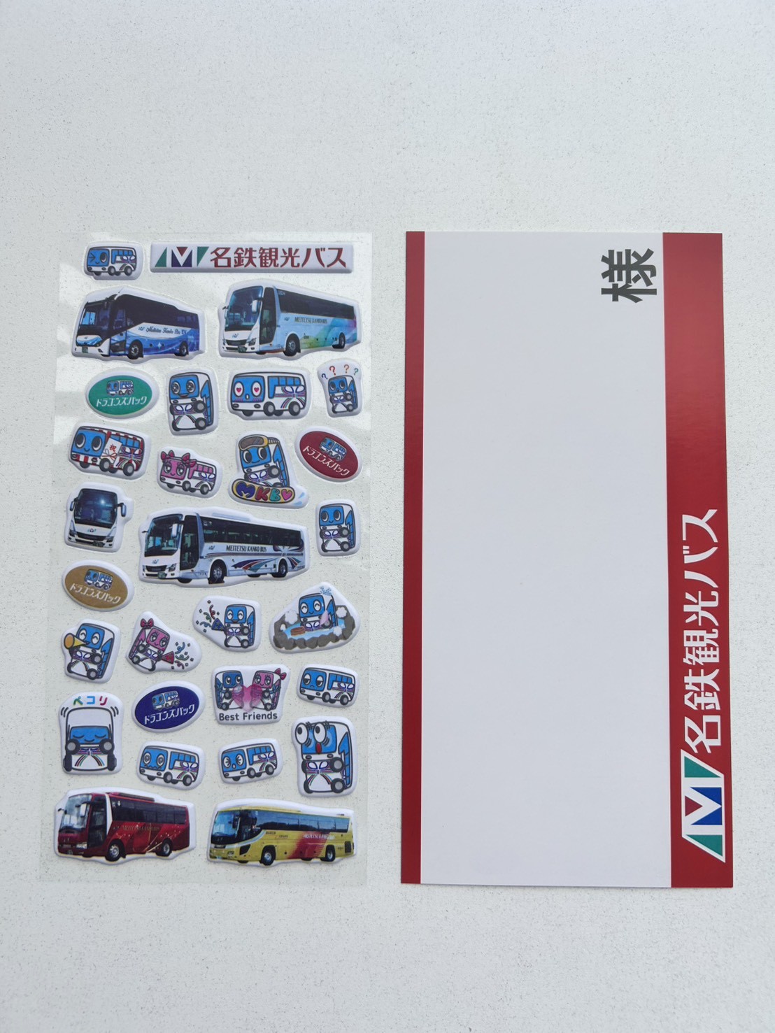 名鉄観光バス オリジナルぷくぷくシール