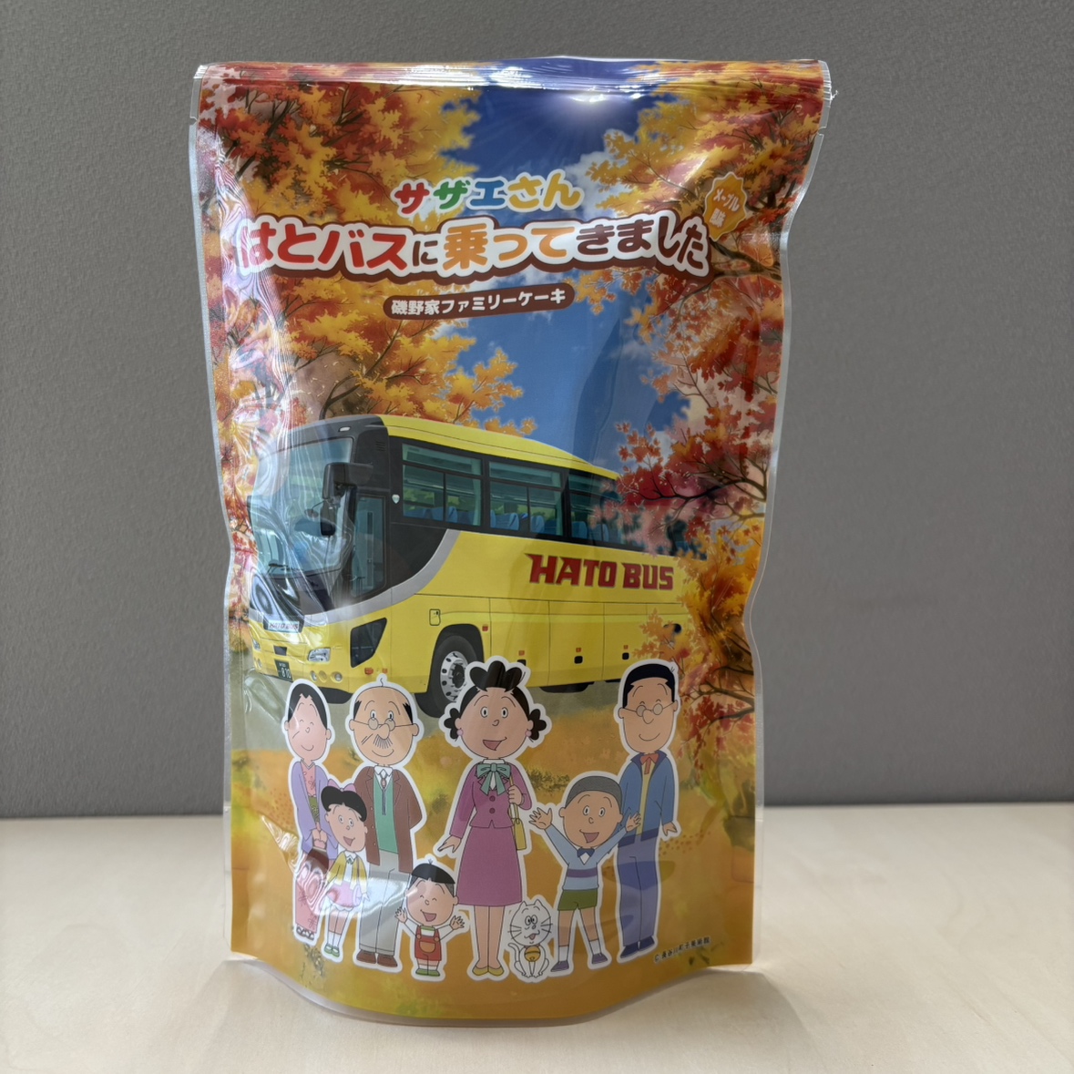  はとバス　サザエさんファミリーケーキ　　（メープル味）