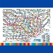 東京メトロ　下敷き B5サイズ(ネットワーク路線図 日本語版)